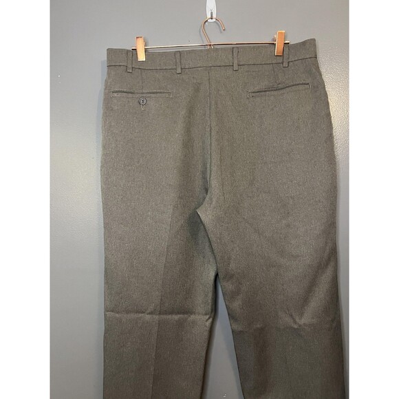 Vintage Levis Action Slacks Pants Mens 38x30 Brown Dress Trousers Made USA 80s - Picture 2 of 8